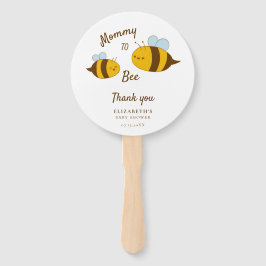 Mommy to Bee Baby Dusche Danke Niedlich Custom Fächer