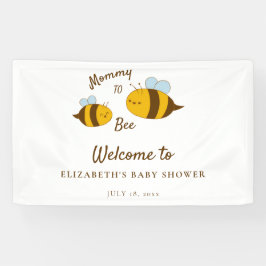 Mommy to Bee Baby Dusche Willkommen Zeichen Niedli Banner