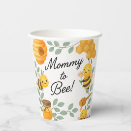 Mommy to Bee Baby Shower 8 oz Paper Cup Pappbecher