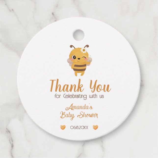 Mommy to bee Baby Shower Danke, dass Sie Geschenkm Geschenkanhänger (Vorderseite)