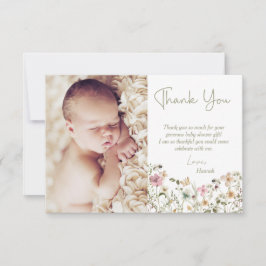 Mommy to Bee Baby Shower Dankeskarte