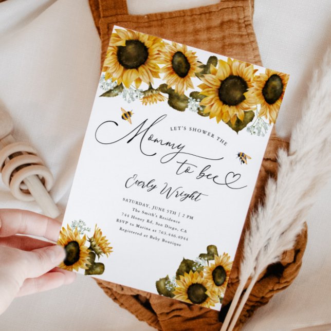 Mommy to Bee Baby Shower Einladung (Von Creator hochgeladen)