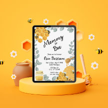 Mommy to Bee baby shower Invitation