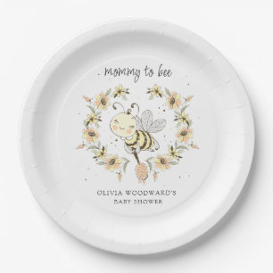 Mommy To Bee Baby Shower Pappteller