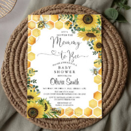 Mommy to Bee Genre Neutre Baby shower Invitation