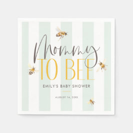 Mommy to bee Honey Gender Neutral Baby Shower Serviette
