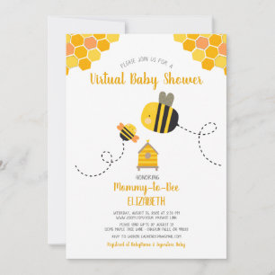 Mommy to Bee Virtual Sweet Niedlich Kawaii Kinderd Einladung