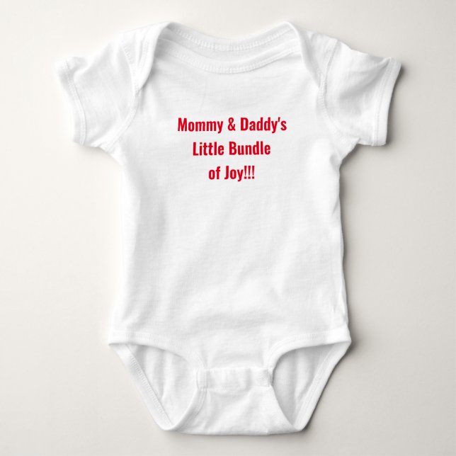 Mommy und Daddy's kleines Bündel von Joy Baby Strampler (Vorderseite)