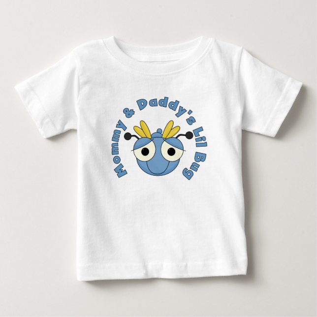 Mommy und Daddy's Lil Bug Baby T-shirt (Vorderseite)