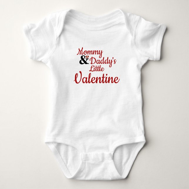 Mommy und Daddy's Little Valentine Baby Strampler (Vorderseite)