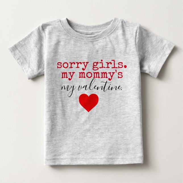 Mommy Valentine Baby T-shirt (Vorderseite)