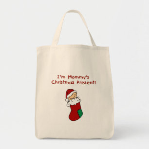 Mommy Weihnachten Gegenwart T - Shirt und Geschenk Tragetasche