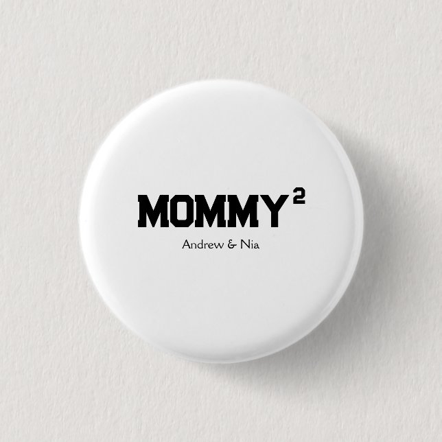 Mommy with custom children name button (Vorderseite)