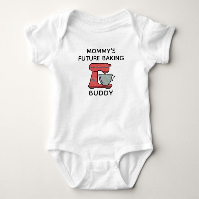 Mommy's Baking Buddy - Baking Baby - Kochen Strampler (Vorderseite)