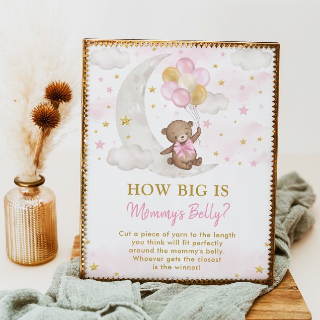 Mommy's Belly Game Girl Teddy Bären Balloons signi Poster (Von Creator hochgeladen)
