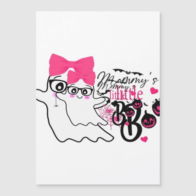 Mommy's Boo Halloween Magnetkarte (Vorderseite)