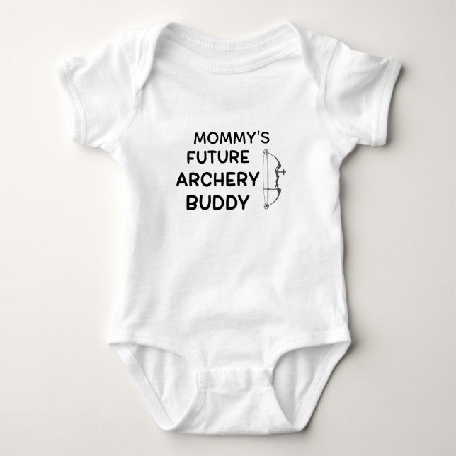 Mommy's Future Archery Buddy - Archer Baby Strampler (Vorderseite)