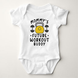 Mommy's Future Workout Buddy - Gewichtheben Baby Strampler
