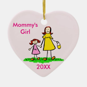 Mommy's Girl Family Charakter Custom Ornament