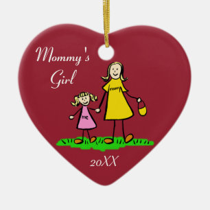 Mommy's Girl Family Charaktere Custom Art Ornament