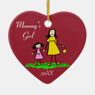 Mommy's Girl Family Charaktere Custom Art Ornament