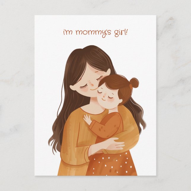 Mommy's Girl Postkarte (Vorderseite)