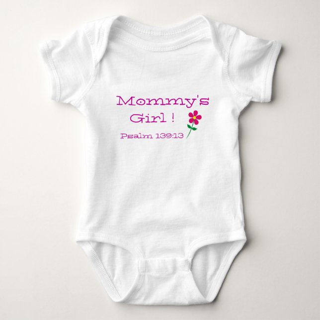 Mommy's Girl Psalm 139:19 Collection Baby Bodysuit Baby Strampler (Vorderseite)