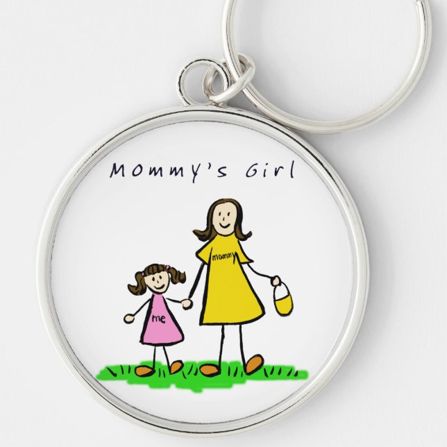 Mommy's Girl Schlüsselanhänger (Brünett) (Vorne)