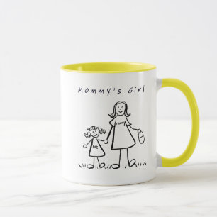 Mommy's Girl Zeichnend Tasse oder Cup