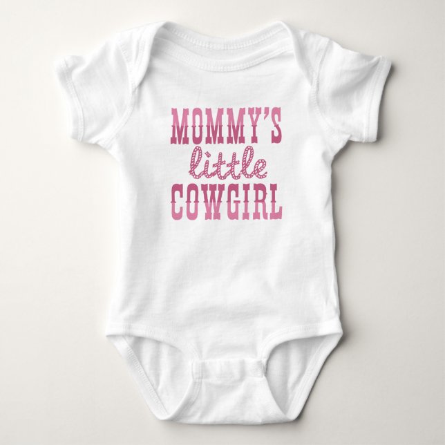 Mommy's Kleine Cowgirl Baby Strampler (Vorderseite)