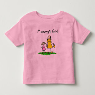 Mommy's kleine Mädchen Familie Buchstaben Custom S Kleinkind T-shirt