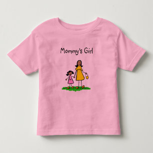 Mommy's kleine Mädchen Familie Buchstaben Custom S Kleinkind T-shirt