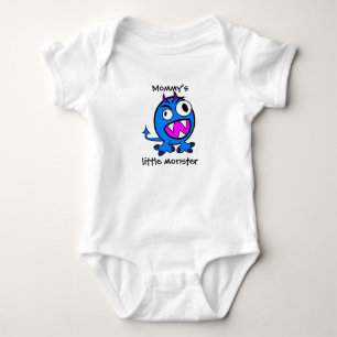 Mommys kleine Monster- Blauversion Baby Strampler