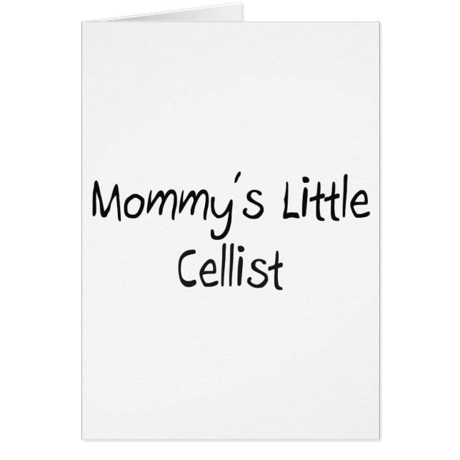 Mommys kleiner Cellist (Vorne)