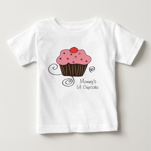 Mommy's kleiner Cupcake Baby T-shirt (Vorderseite)