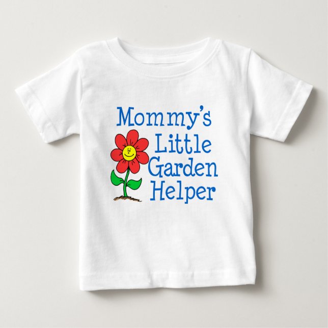 Mommys kleiner Gartenhelfer Baby T-shirt (Vorderseite)