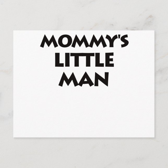 Mommy's Kleiner Mann Postkarte (Vorderseite)