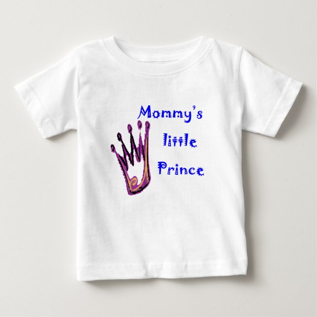 Mommy's Kleiner Prinz Baby T-shirt (Vorderseite)