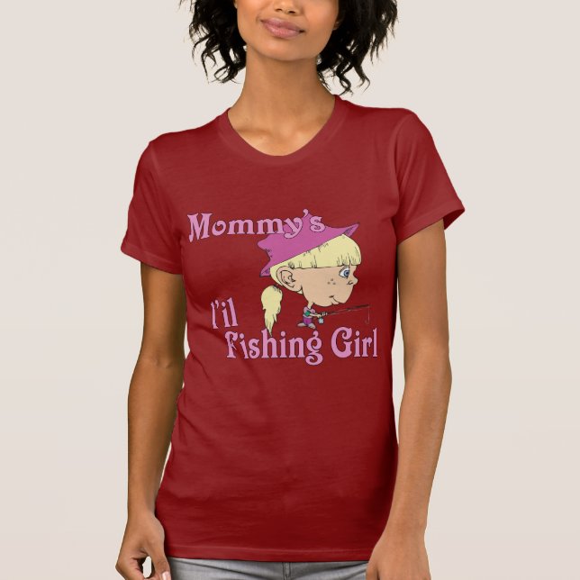 Mommy's kleines Fischermädchen T-Shirt (Vorderseite)