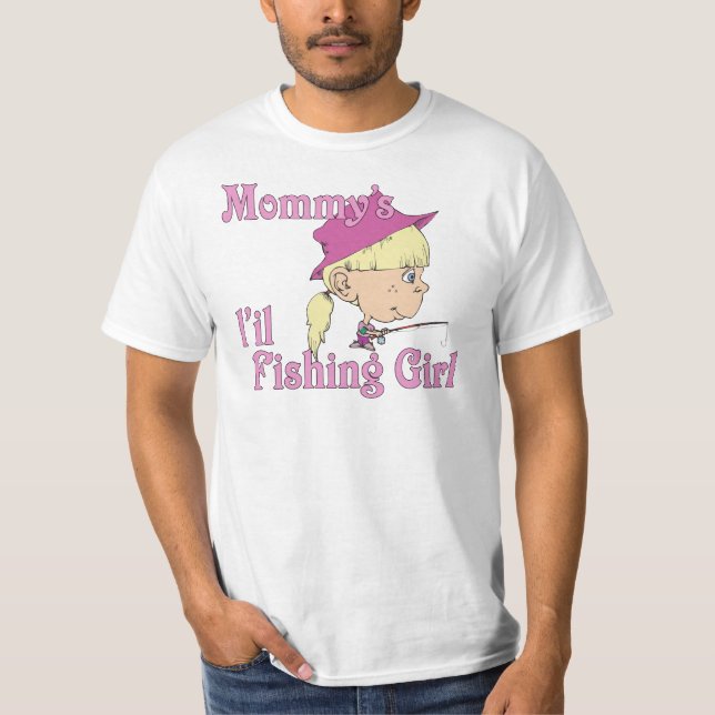 Mommy's kleines Fischermädchen T-Shirt (Vorderseite)