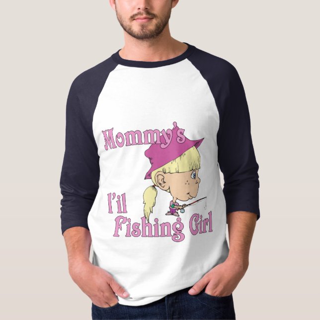 Mommy's kleines Fischermädchen T-Shirt (Vorderseite)