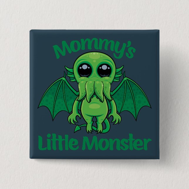 Mommy's Kleines Monster Cthulhu Cuddles Button (Vorderseite)