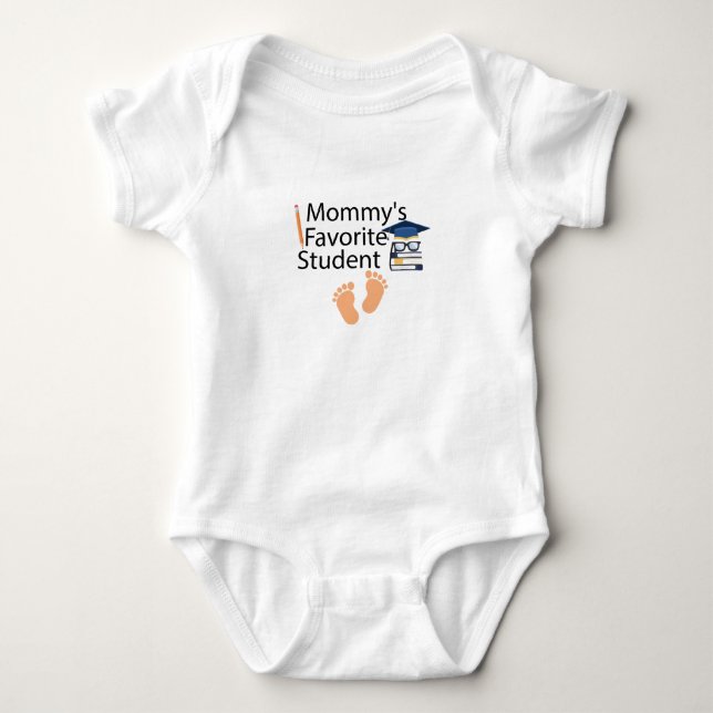 Mommy's Lieblings-Schüler-Baby, Funny's Baby Strampler (Vorderseite)