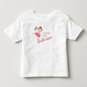 Mommy's Little Ballerina (Braunhaar) Kleinkind T-shirt