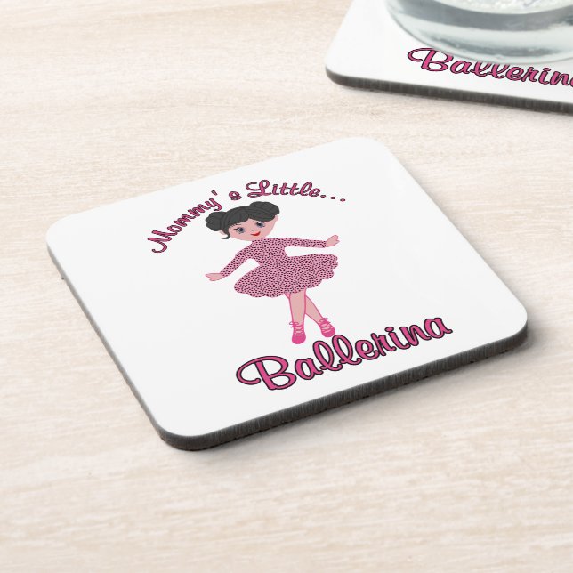 Mommys Little Ballerina Untersetzer (Linke Seite)