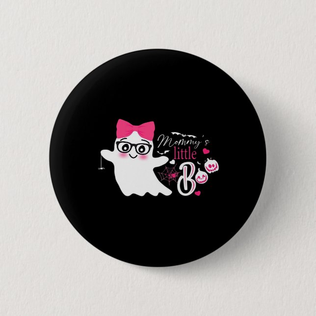 Mommy's Little Boo Halloween Button (Vorderseite)