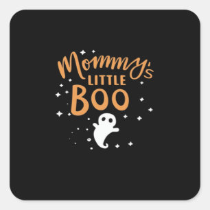 Mommy's Little Boo - Happy Halloween Quadratischer Aufkleber