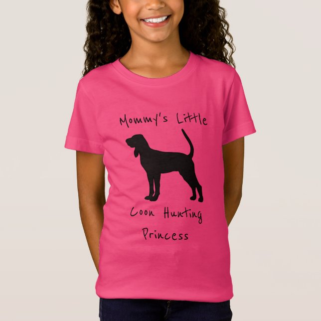 Mommy's Little Coon Jagdprinzessin T-Shirt (Vorderseite)