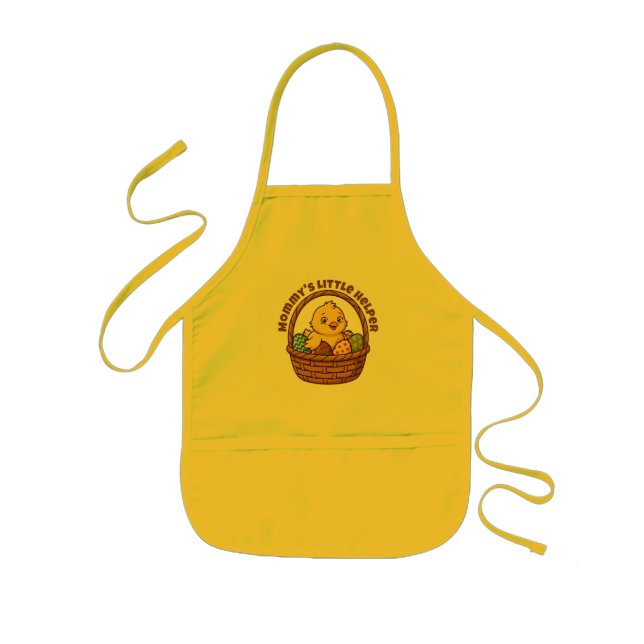 Mommy's Little Helper Easter Chick Kids Apron Kinderschürze (Vorne)