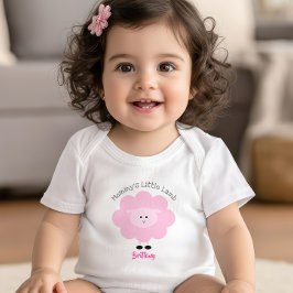 Mommy's Little Lamb Baby Girl Pink Sweet Niedlich Baby Strampler
